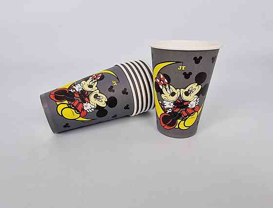 Склянки паперові одноразові 340 мл "MICKY MOUSE" (50 шт.) Харків