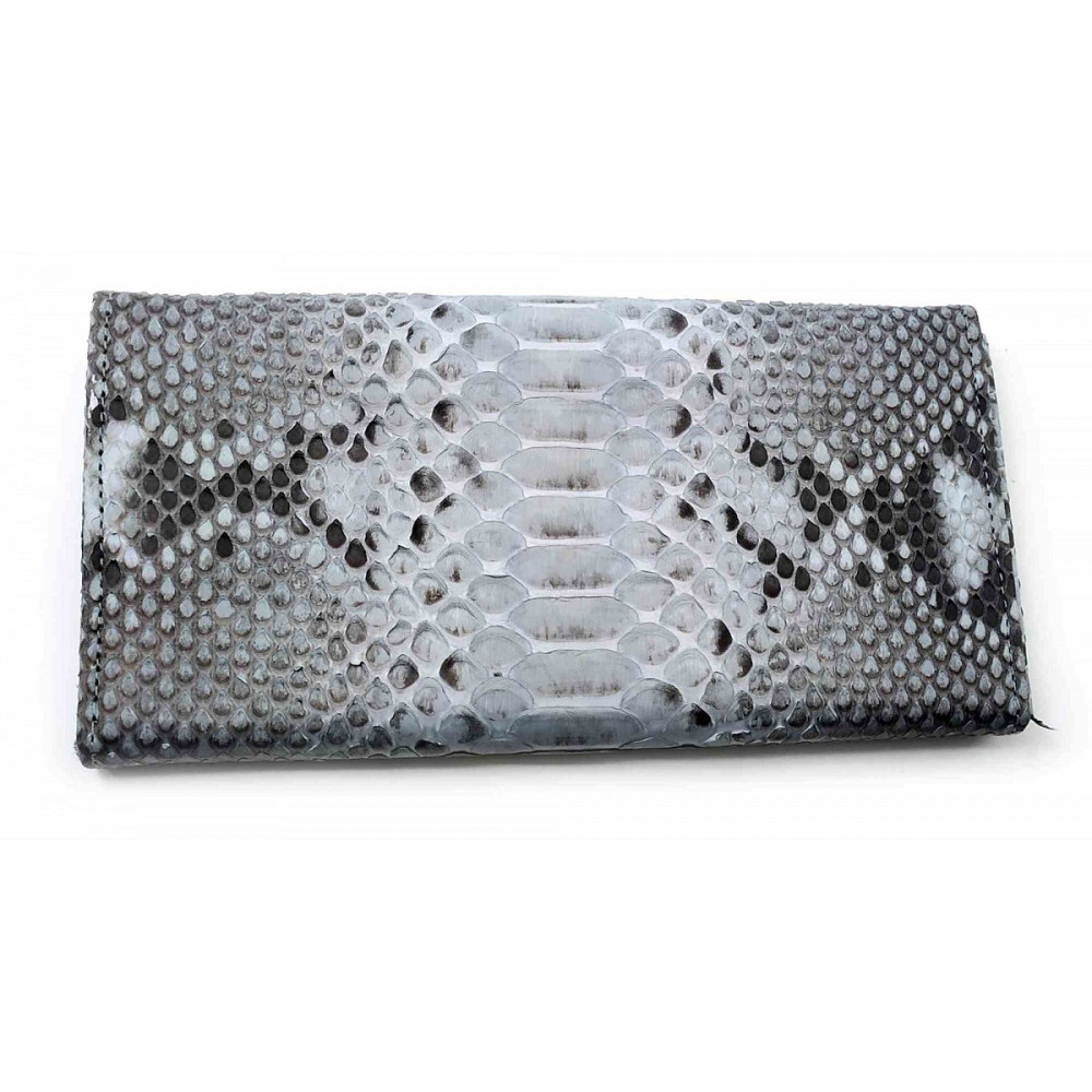 Гаманець зі шкіри пітона сірий Київ - фото 2