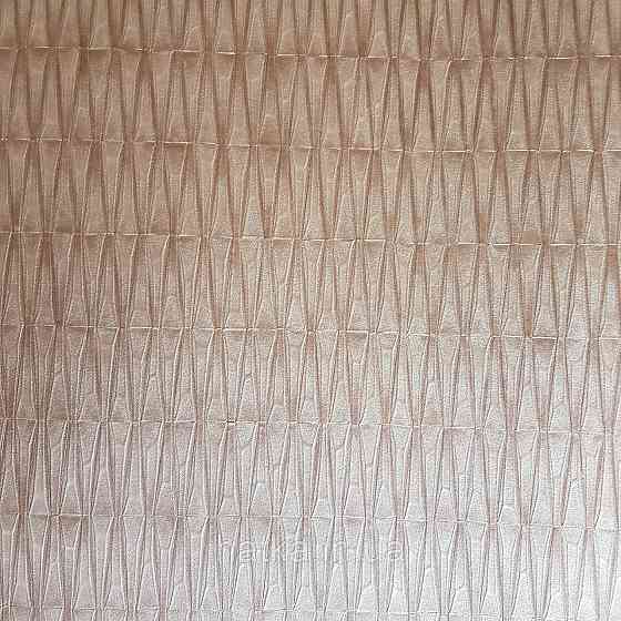 Шпалери вінілові на флізелін Rasch Factory 0.53х10,05 геометрія ромби смуги структурні червоне золото 428445 Київ