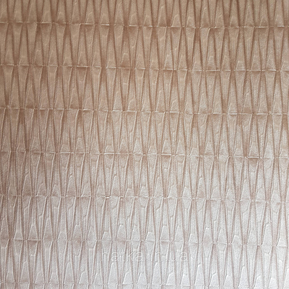 Шпалери вінілові на флізелін Rasch Factory 0.53х10,05 геометрія ромби смуги структурні червоне золото 428445 Київ - фото 4