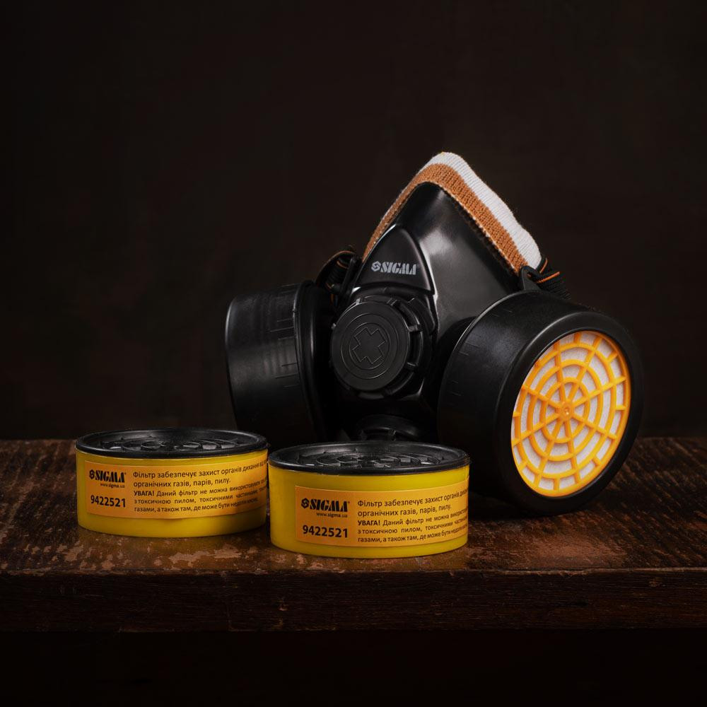 Фільтр вугільний для респіратора SIGMA (9422521) Рівне - фото 3