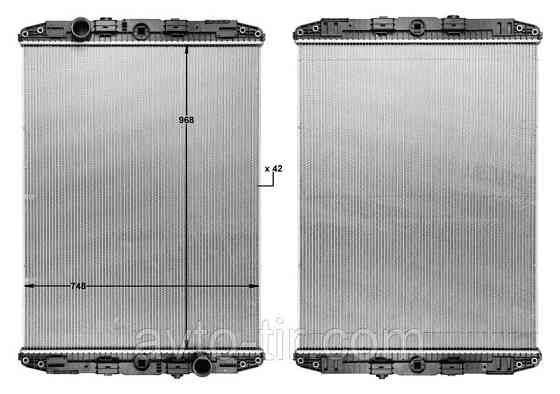 Радиатор без рамы DAF F95 1288560 1617342 0393435 0076449 076449 Луцк
