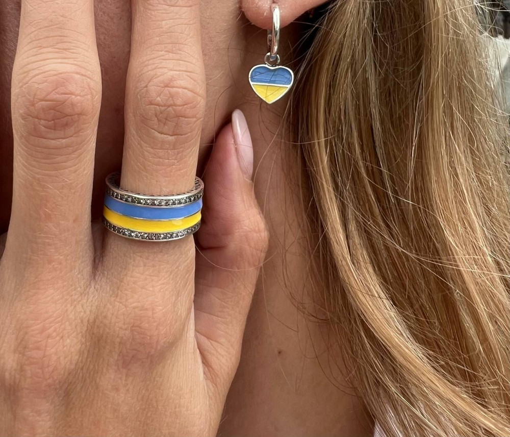 Срібна каблучка "З Україною у серці" MasterSem Київ - фото 4