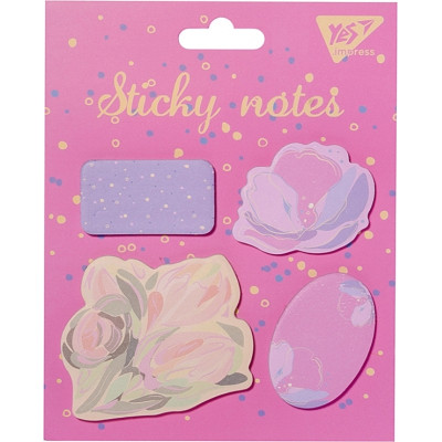 Бумага для заметок Yes с липким слоем Viola в наборе, 4x40 листов (170282) Винница - изображение 1