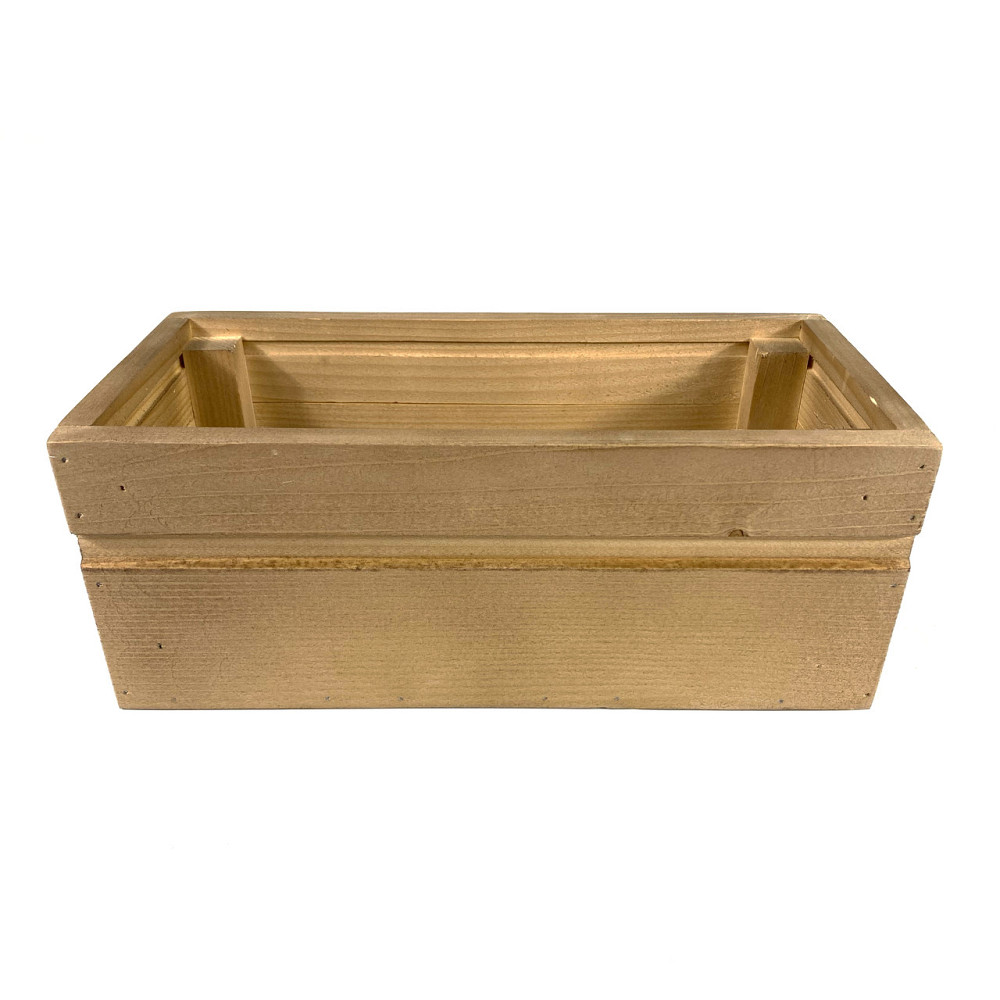 Ящик садовий декоративний для квітів або для зберігання речей з натурального дерева 30х14,5х11,5 см Кам'янець-Подільський - фото 2