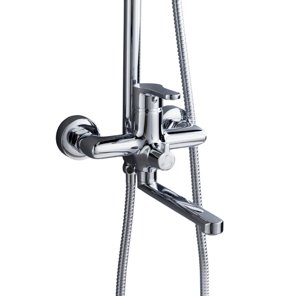 Душова система латунна універсальна Lidz Astra 1030 на три споживачі (з виливом) (k35) LDAST1030CRM48086 Chrome Київ - фото 3