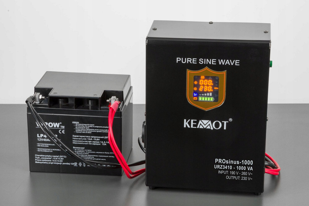 Источник бесперебойного питания Kemot URZ3410 1000VA ИБП с чистой синусоидой бесперебойник 700 Вт для котла насоса автоматики Тернополь - изображение 3