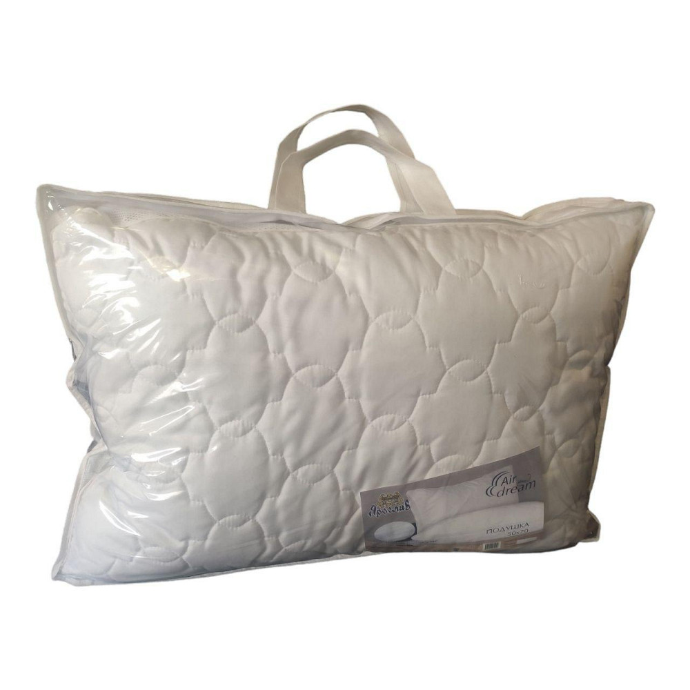 Подушка зі вставками 50×70 силіконова антиалергенна, біла Київ - фото 6