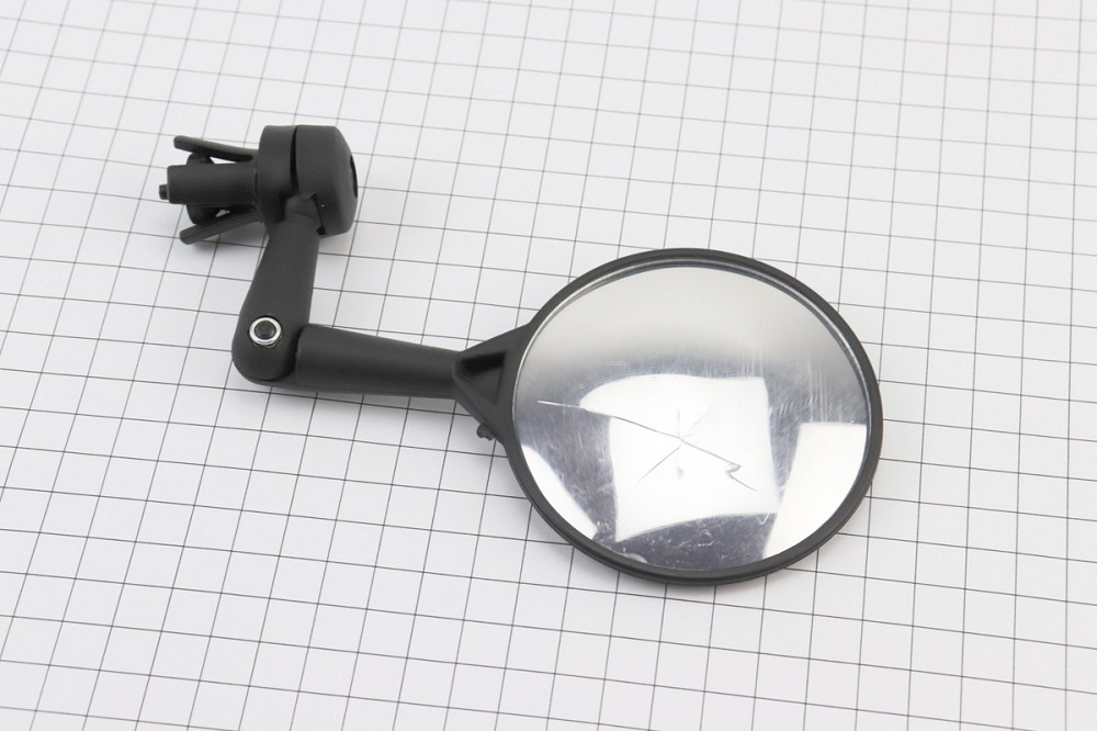 УЦІНКА велоаксесуари Дзеркало кругле, регульоване, чорне (пошкодження, див. фото) Киев - изображение 1