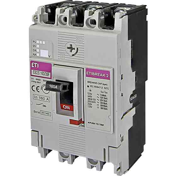 Автоматичний вимикач ETI EB2S 160/3SF 160A 3p (25 kA) (4671837) ( 23169 ) Харків