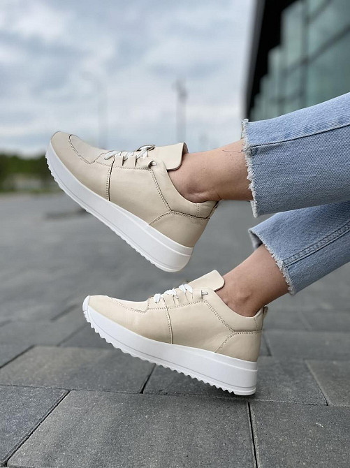 EMELI Кросівки жіночі EMELI 011/8 бежеві (весна-осінь, шкіра натуральна) (5019) 36-41 Коломыя - изображение 10