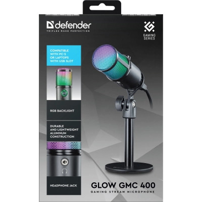 Микрофон Defender Glow GMC 400 USB RGB (64640) Винница - изображение 9