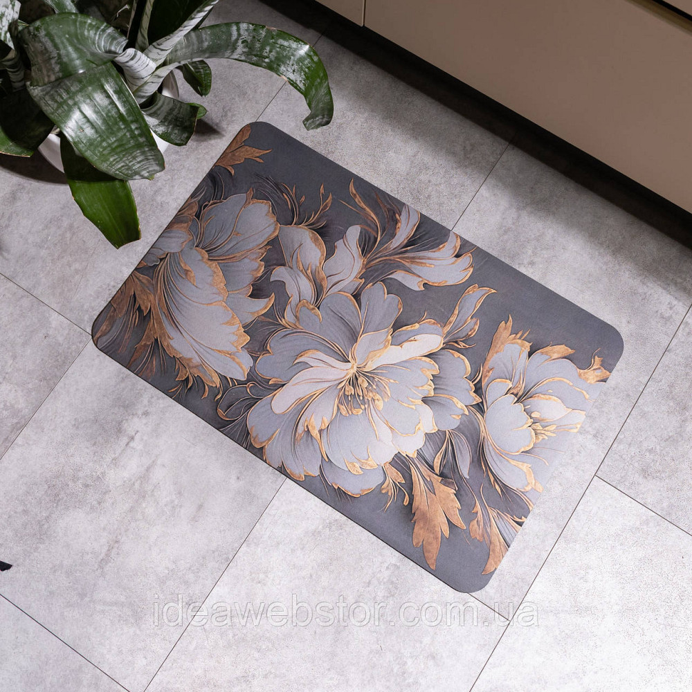 Килимок з 3D-принтом Baroque 58*38 см діатомітовий Yiwu HP-42-106 Київ - фото 2