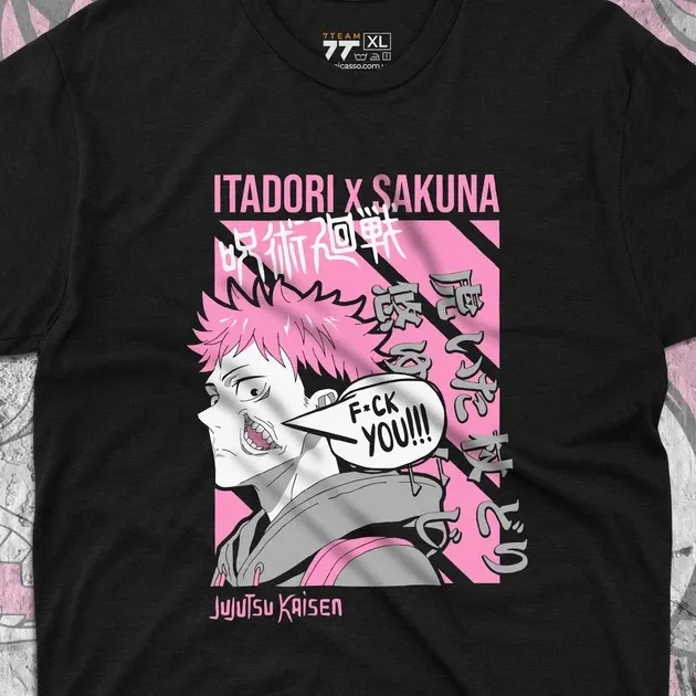 Футболка для подростка мальчика с принтом Магическая Битва Итадори и Сукуна Размер 160 Anime10539 Днепр - изображение 4