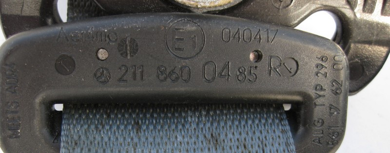 Mercedes-Benz  A2118600485 5C66 Ремінь безпеки задній правий синій E-Class W211 Одеса - фото 2