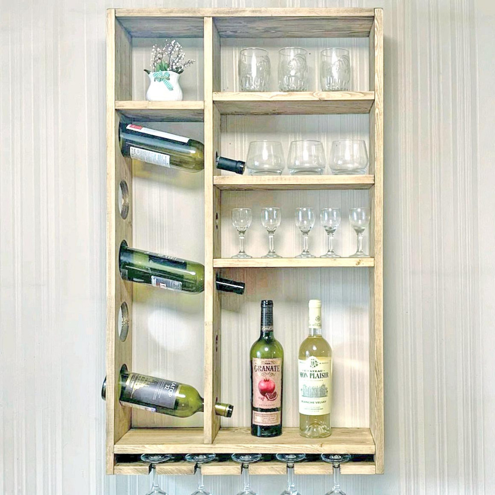 Настінна винна полиця "Мішино" бланже Миколаїв - фото 1