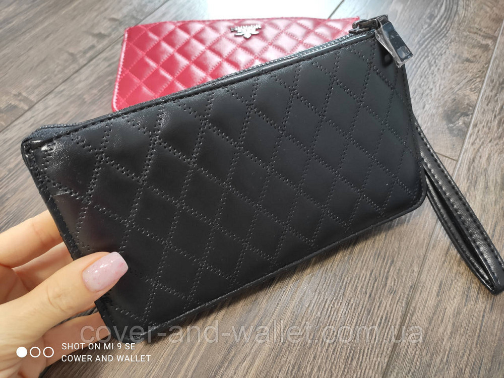 Большой женский кошелек клатч на молнии красного цвета Nibeer Киев - изображение 7