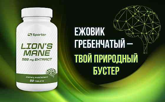 Екстракт левової гриви Sporter Lion's Mane 60 tabs Луцьк
