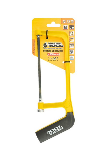 Ножівка для металу MASTERTOOL 150 мм, алюмінієва ручка з покриттям TPR, flex полотно 12,5 мм 24TPI 14-2215 Рівне - фото 4