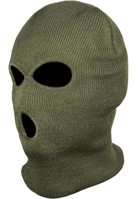 Універсальна Тактична Балаклава зимова з 3 отворами Mil-Tec від Sturm (12114001) Olive Нововолинськ - фото 2