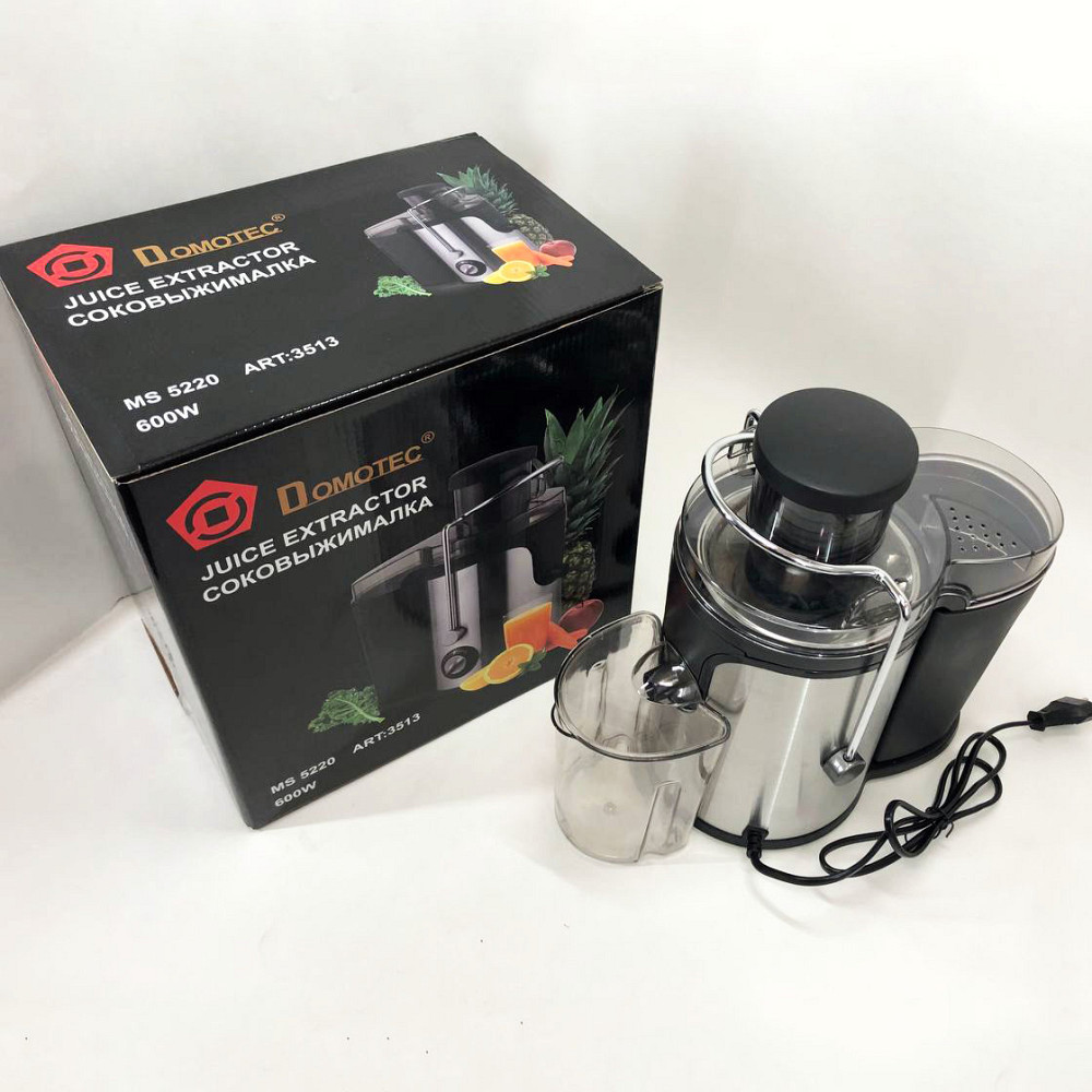 Соковижималки побутові Domotec MS-5220 600 W, Ручна соковижималка для моркви, Соковижималка електрична CY-56 Львів - фото 2