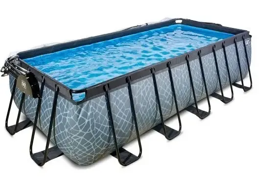 Бассейн EXIT с куполом 540х250х122см (песочный фильтр) в цвете Stone Київ - фото 3