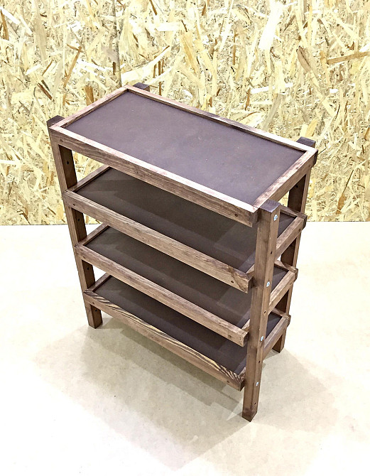 Етажерка розбірна "Честер" 4 полиці 30х60х80 капучино Миколаїв - фото 4