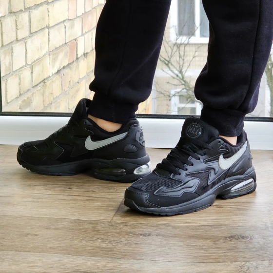 Чоловічі Чорні Термо Кросівки Nike 90 Air Max 2 Шкіряні Найк Єврозима (розміри: 41,42,43,44) Відео Огляд Дніпро