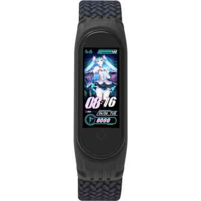 Ремінець до фітнес браслета Armorstandart Braided Solo Loop для Xiaomi Mi Band 4/5/6 Charcoal size M (ARM58765) Вінниця