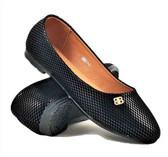 Женские Балетки Черные Мокасины Туфли (размеры: 36,37,38,39,40,41) - 01-2 Днепр