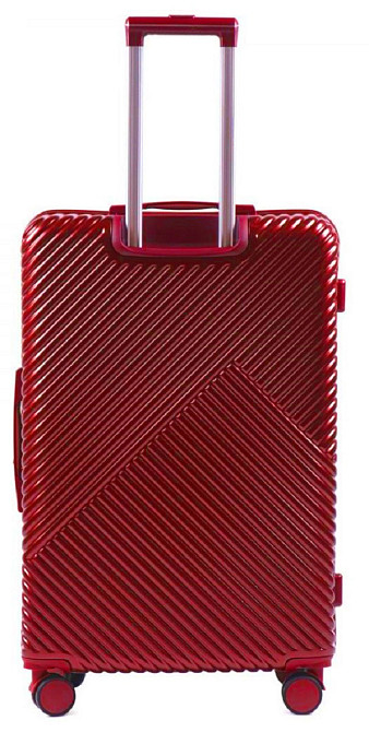 Чемодан пластиковый WINGS WN01 большой темно-красный Киев - изображение 3