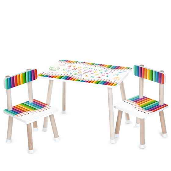 Дитячий столик M 501-21 стільниця 60 х 40 см, 2 стільчики Вінниця