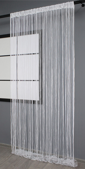 Штори-нитки "Кісея" з люрексом Білий 300х300см 1 шт (61-033) Київ - фото 4