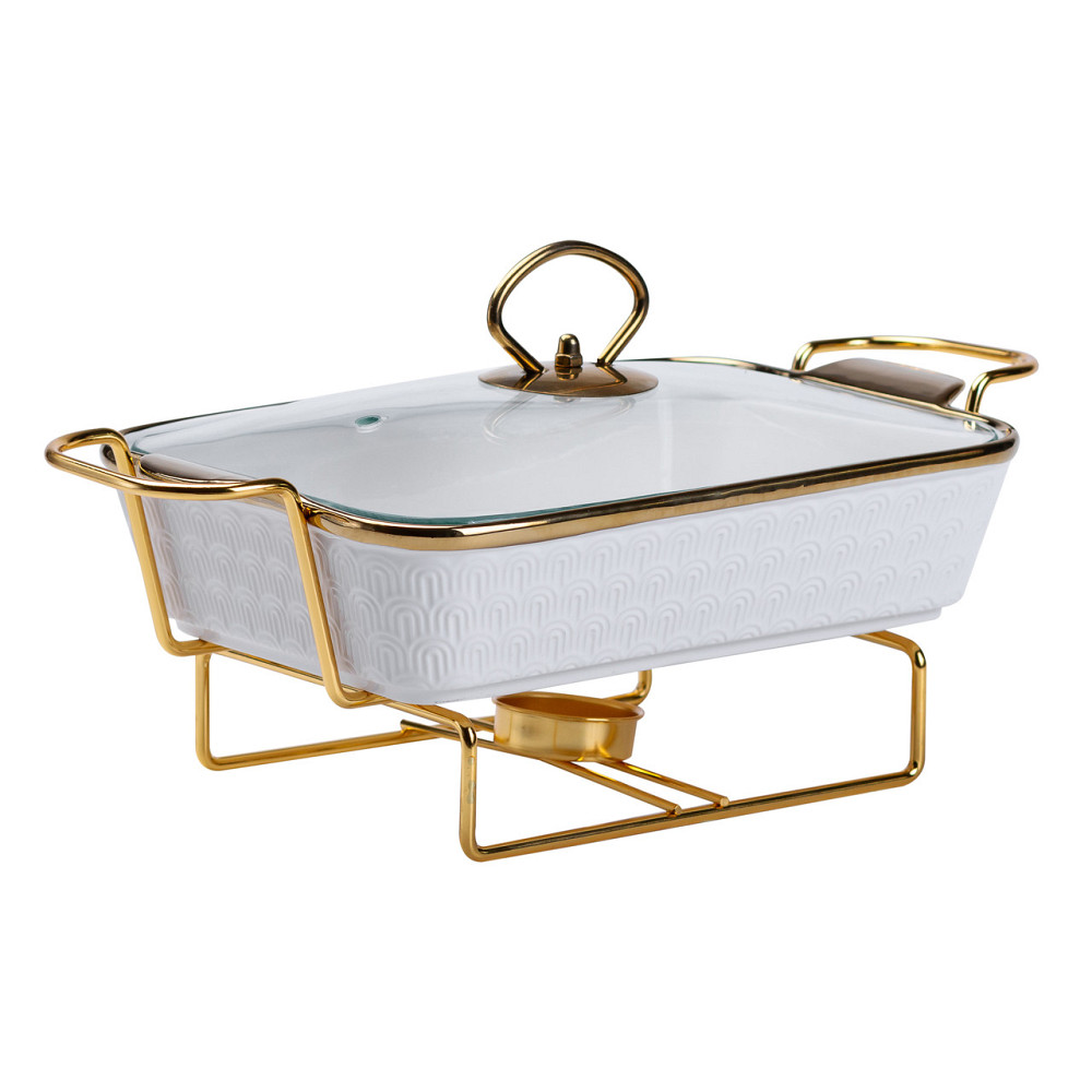 Yiwu Марміт порцелянаовий на 1 літр на металевій підставці Коломыя - изображение 3