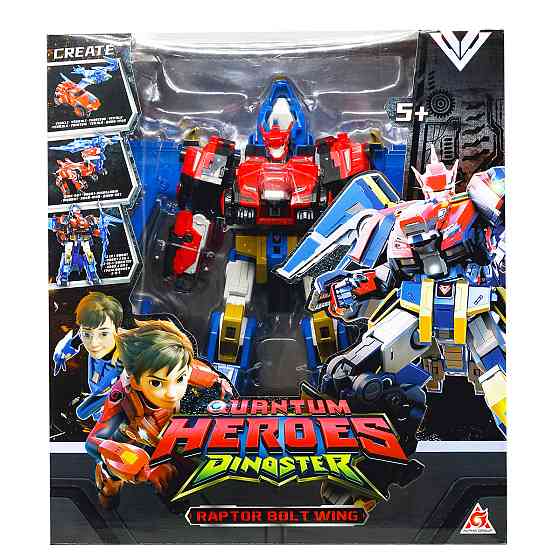 Ігровий набір з роботом-трансформером Dinoster - Раптор Болт Вінг Дніпро