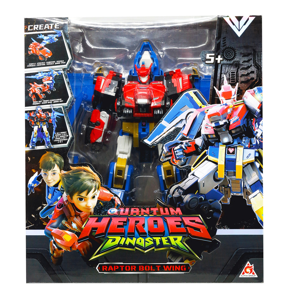 Ігровий набір з роботом-трансформером Dinoster - Раптор Болт Вінг Дніпро - фото 4