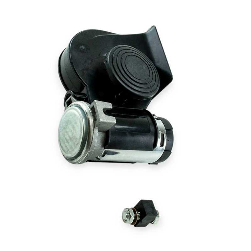 Сигнал равлик Nautilus 24V з компрессором 2 тони чорний повітряний Мукачево - фото 1