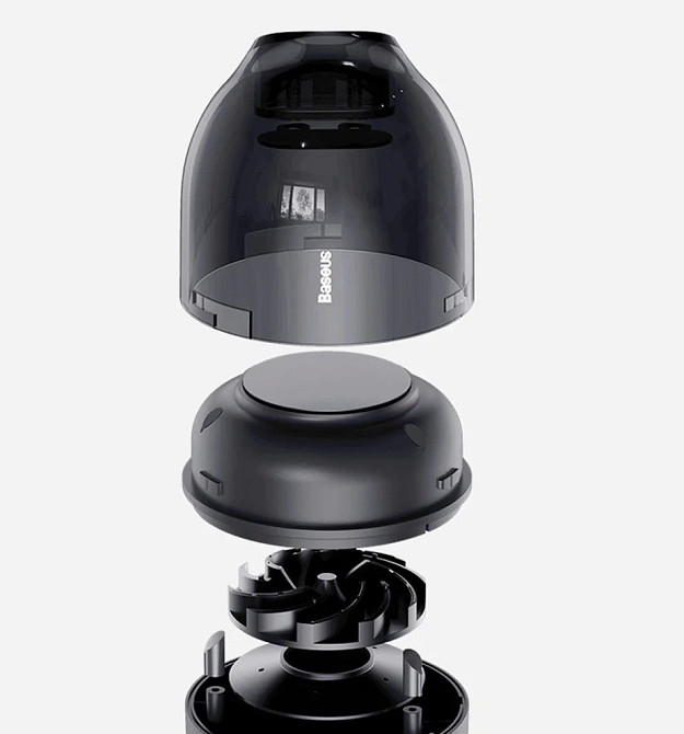 Портативный пылесос Baseus C2 Desktop Capsule Vacuum Cleaner mini CRXCQC2A-01 (Черный) Николаев - изображение 4