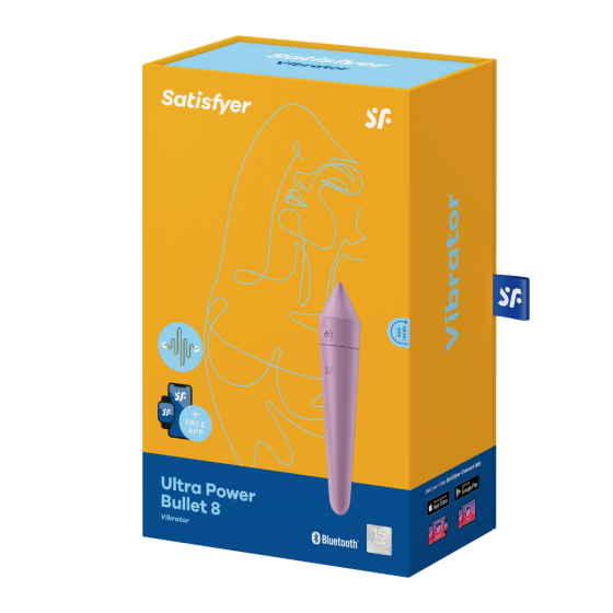 Смарт виброкуля Ultra Power Bullet 8, цвет: фиолетовый Satisfyer (Германия) Sex Aura Киев