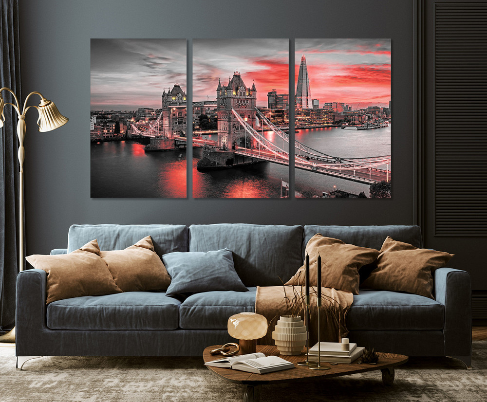 Модульна картина у вітальню/ спальню Велика Брітанія ART-067_3A 70х130 см Київ - фото 3