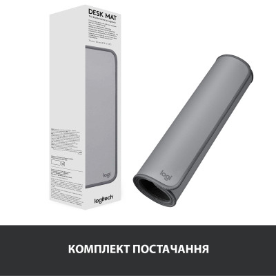 Коврик для мышки Logitech Desk Mat Studio Series Mid Grey (956-000052) Винница - изображение 8