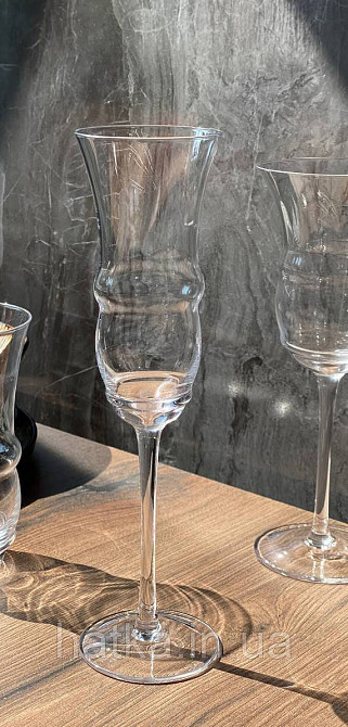 Набір скляних келихів для шампанського 6 шт 220 мл "Гоблет" скло прозоре 102-788 Київ - фото 1