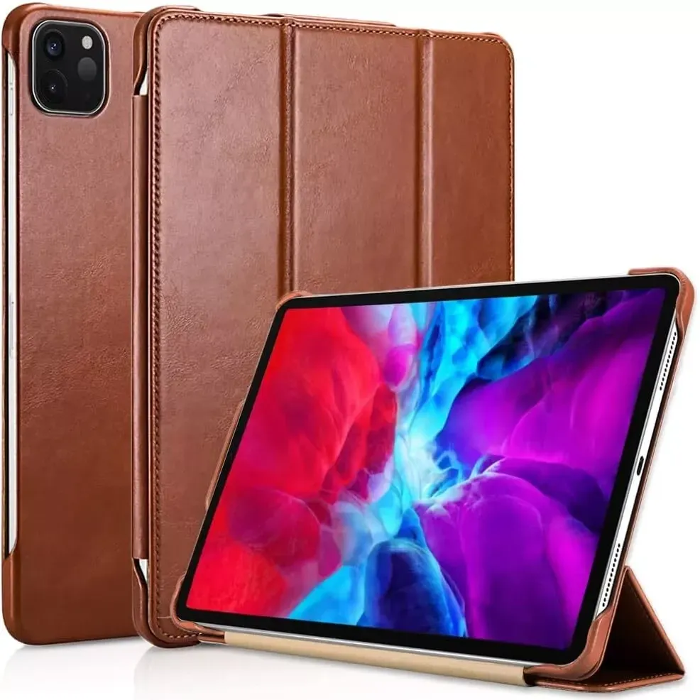 Фірмовий чохол захисний Icarer для iPad Air 13 Inch M2 / iPad Air 2024 ручної роботи з натуральної шкіри Дніпро - фото 1