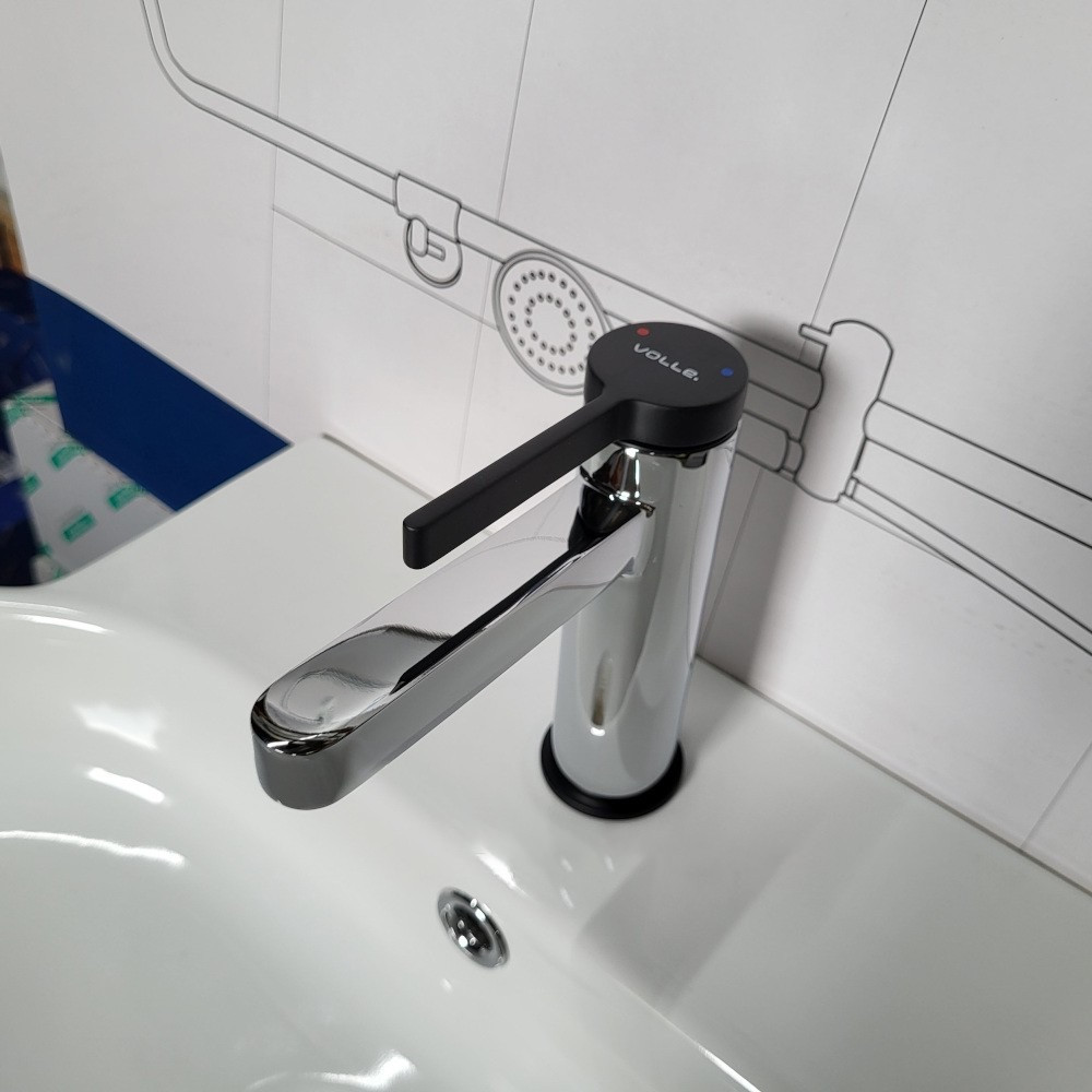 Змішувач для раковини Volle MORA  cromo+de la noche 1537.010125 хром/чорний Київ - фото 3