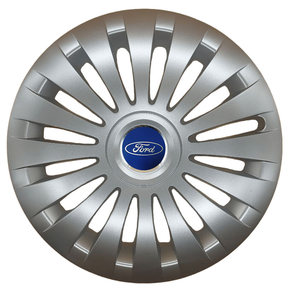 Автомобільні модельні ковпаки R17 Ford 504 4шт, SJS, сріблясті Київ - фото 1