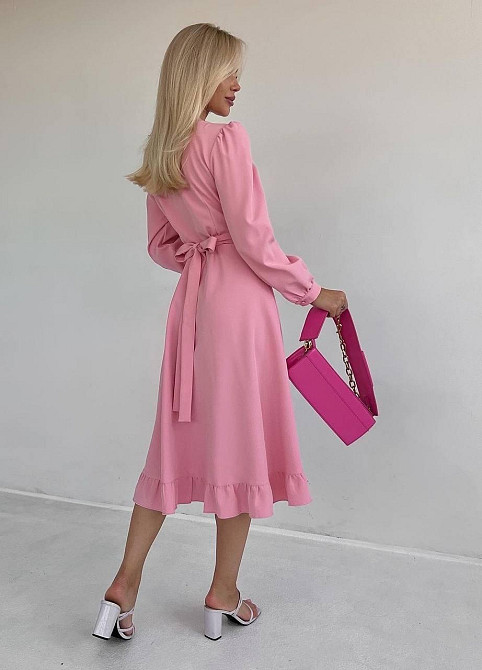 Жіноча романтична сукня на запах костюмка Одеса - фото 2