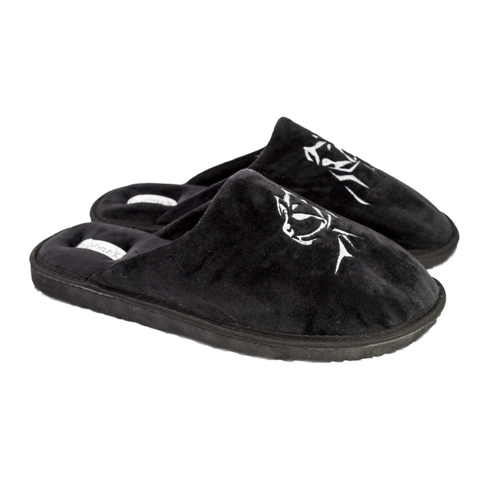 Тапочки мужские комнатные закрытые черные тм 