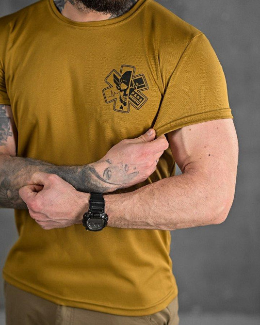 Тактична потоотводна футболка ParaMedic coyot ДЛ6504 Одесса - изображение 4