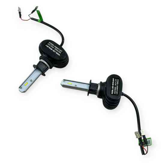 Автолампа H1 12V-24V S1 6500K 4000L 36W 360° радіатор Optimal-L LED Мукачево