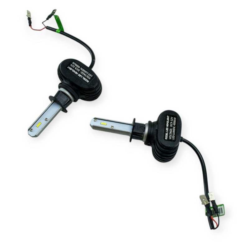 Автолампа H1 12V-24V S1 6500K 4000L 36W 360° радіатор Optimal-L LED Мукачево - фото 1